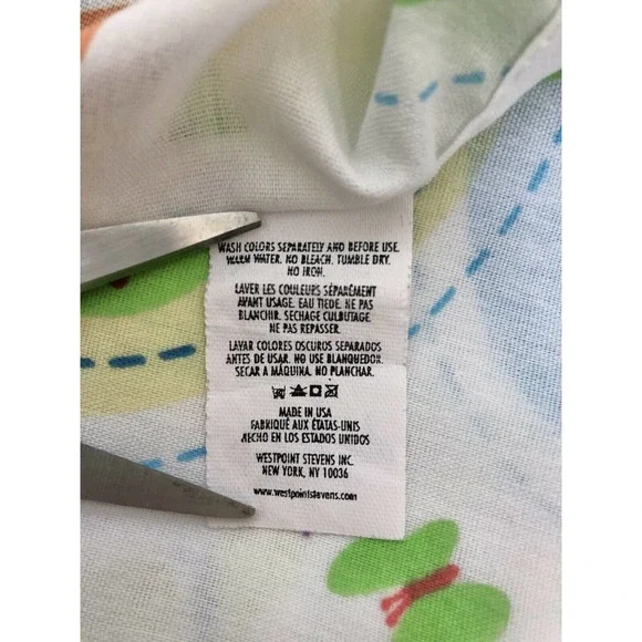 Vintage Disney Winnie the Pooh Tigger Twin Sheet Set Catching Butterflies - Picture 3 of 5